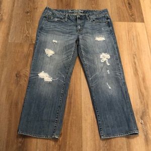 American Eagle Outfitters Boy Fit Crop Jeans